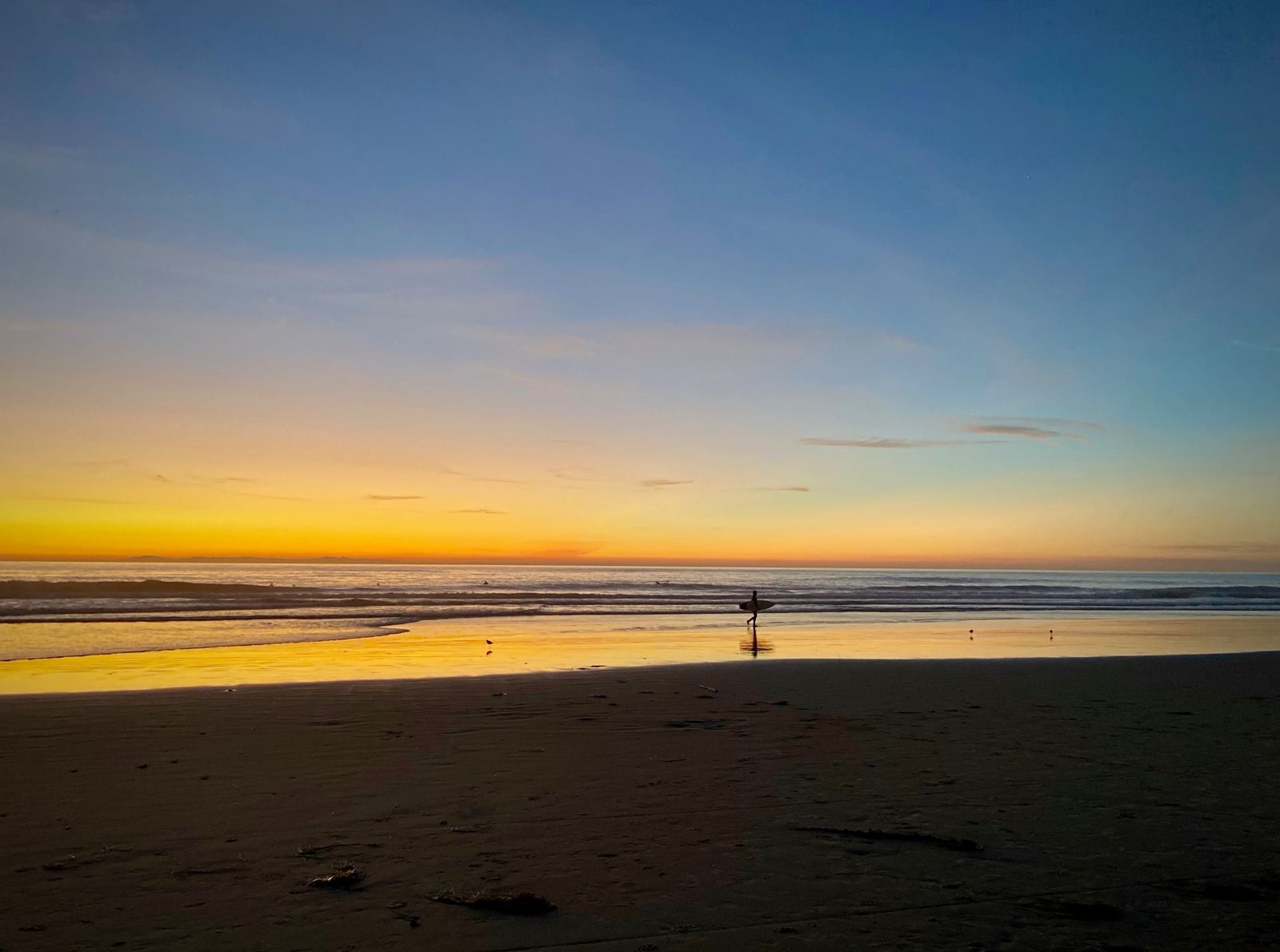 Beach Break Insurance Agency — California beach at sunset