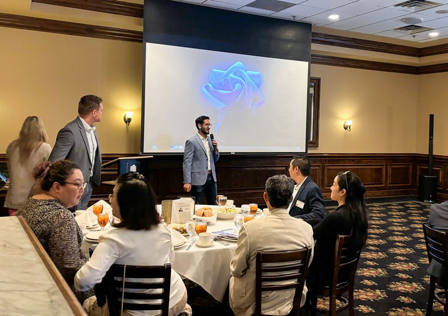 Rafail Insurance Agency — giving a talk