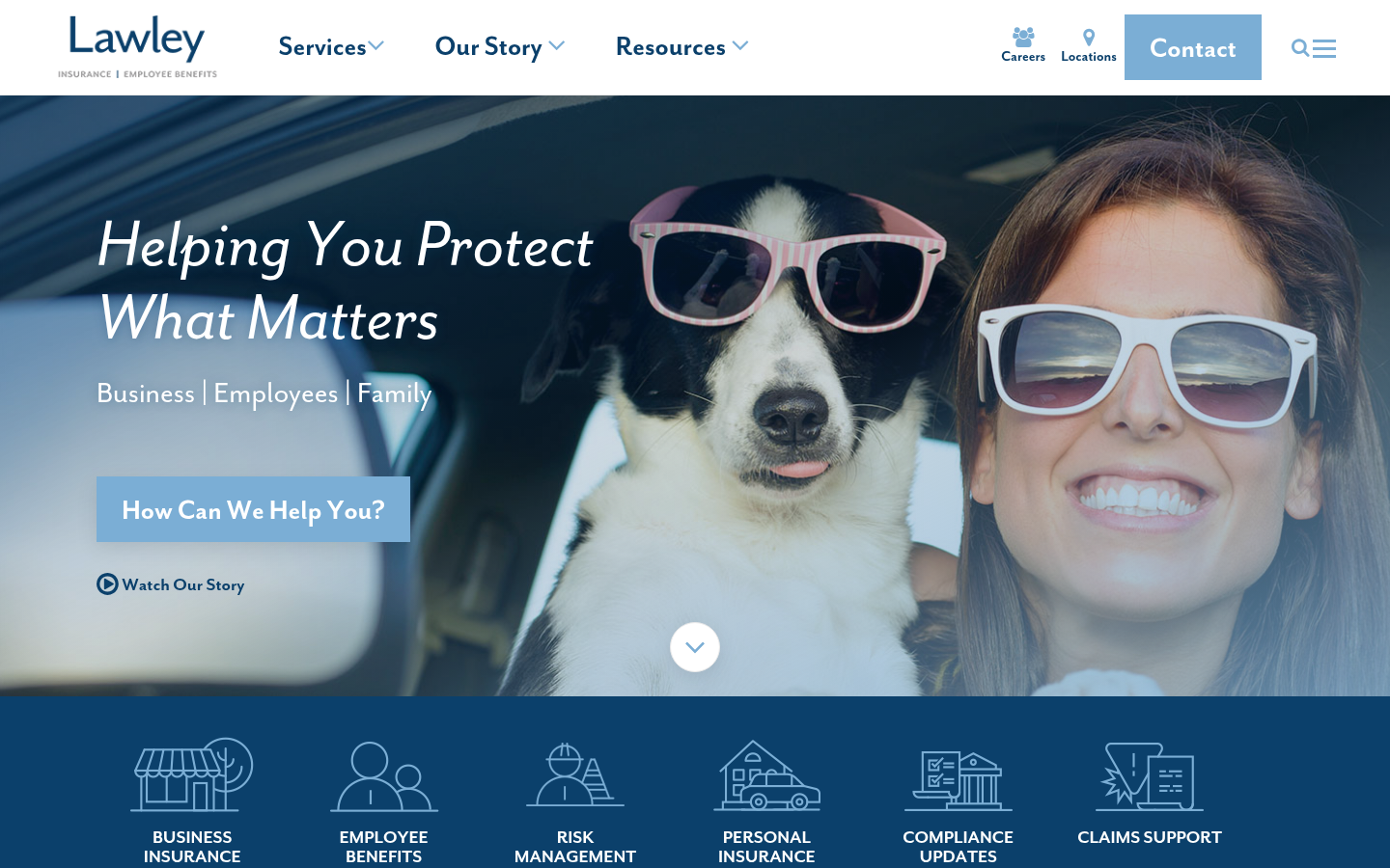 Lawley LLC website homepage, Buffalo, NY