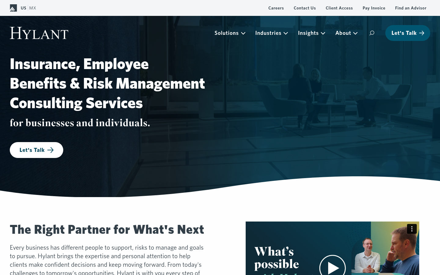 Hylant Group Inc. website homepage, Toledo, OH