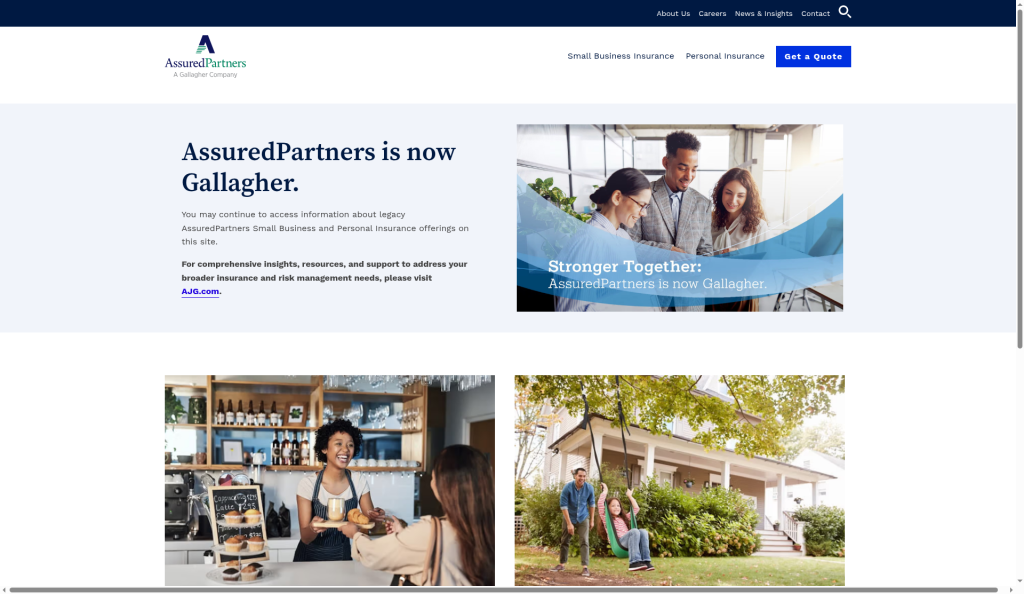 Website preview for AssuredPartners