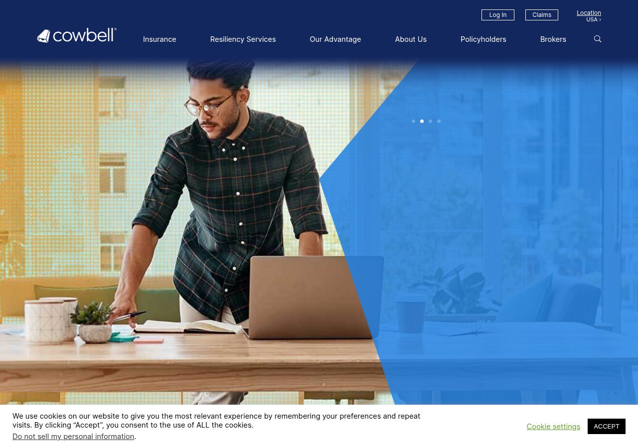 Website preview for Cowbell Insurance Agency LLC