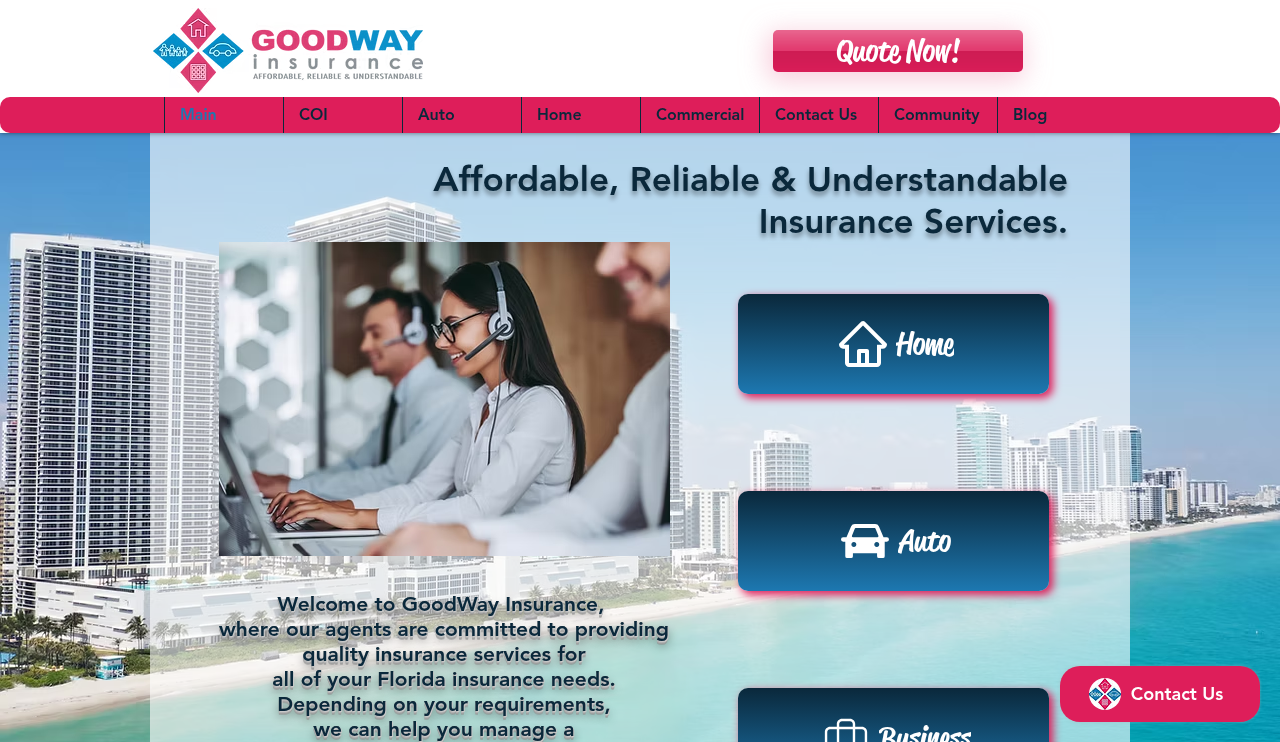 Website preview for Goodway Insurance Corp