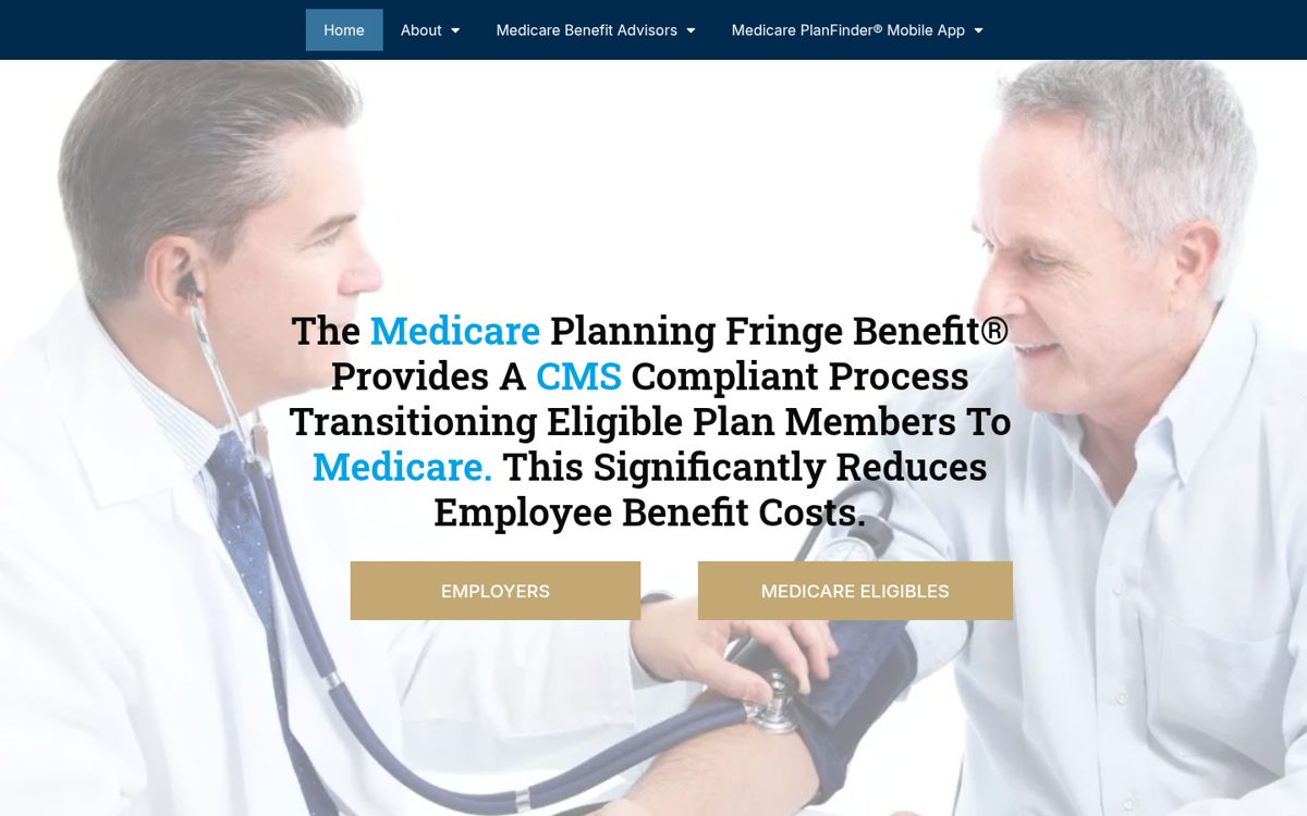 Health & Wealth Advisors website homepage, Orlando, FL