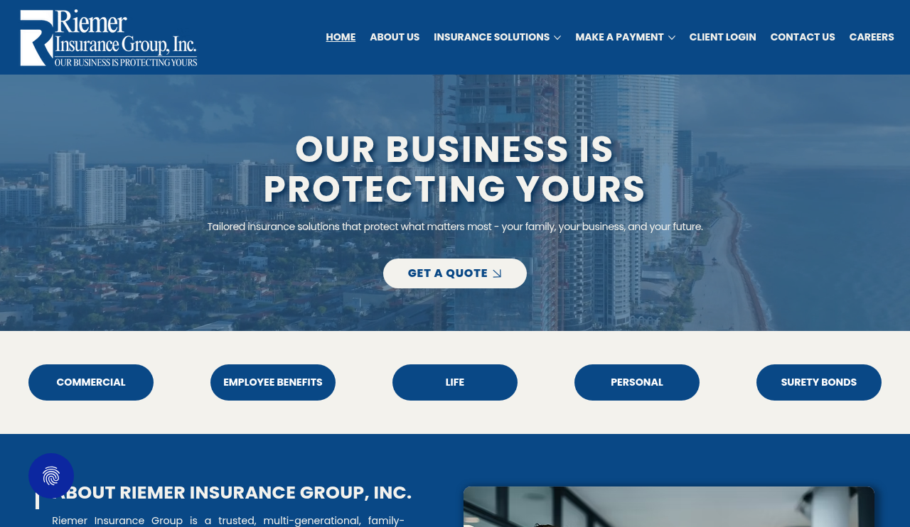Riemer Insurance Group, Inc. website homepage, Hallandale Beach, FL