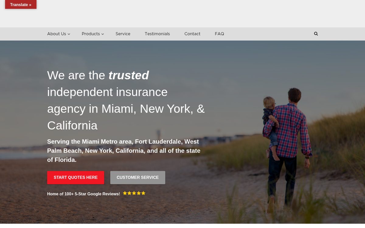 Rovner & Company website homepage, Miami, FL
