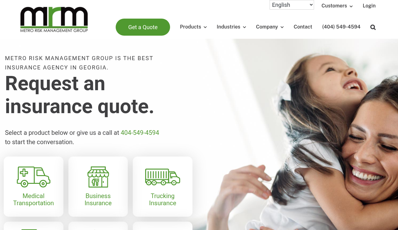 Metro Risk Management Group LLC website homepage, Lawrenceville, GA