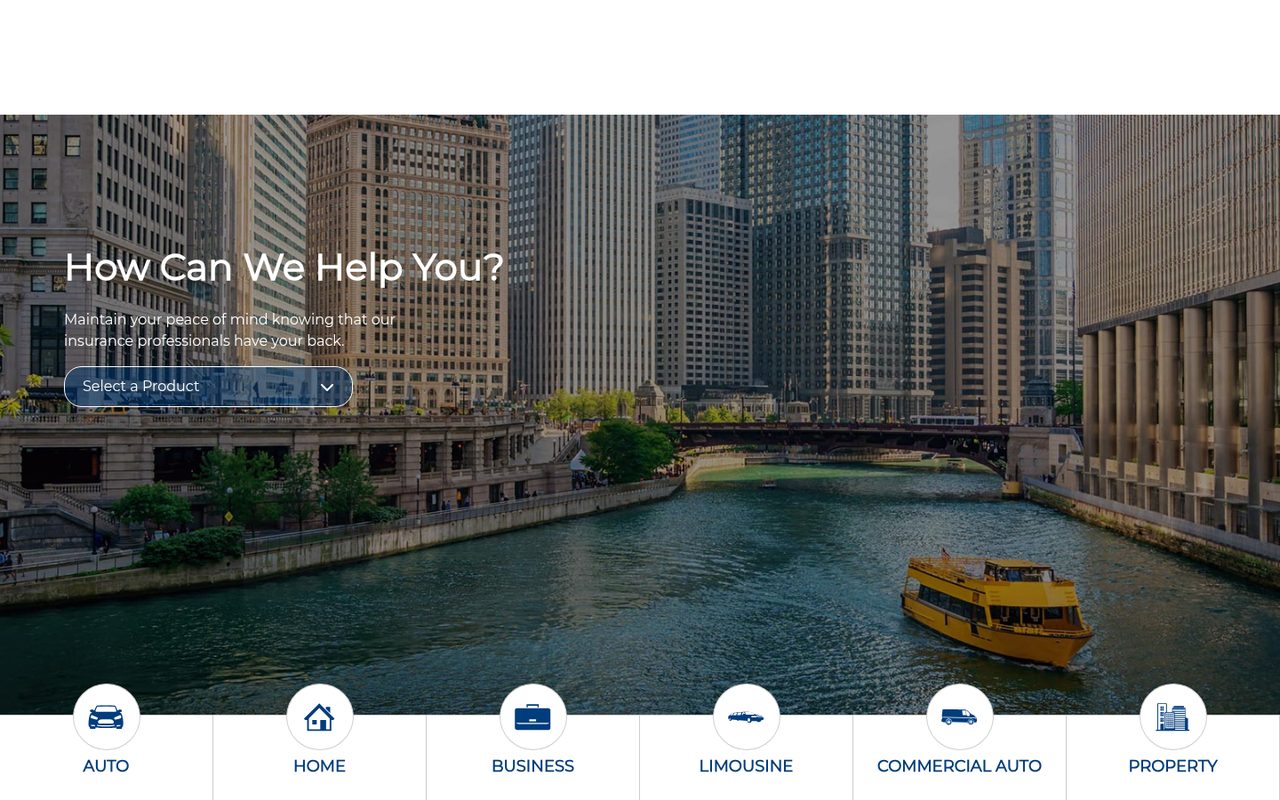 Kamberos and Associates website homepage, Chicago, IL