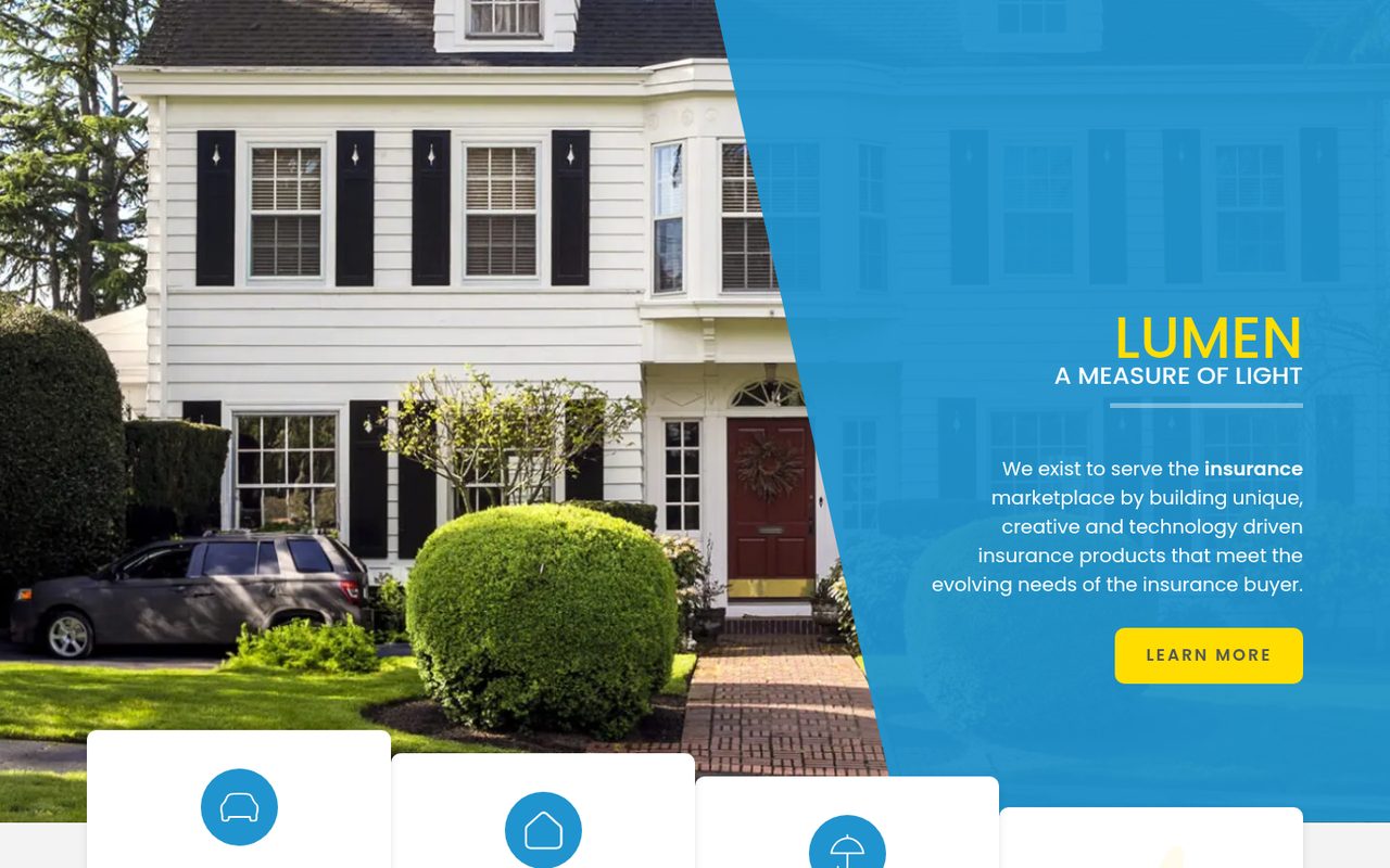 Lumen Select website homepage, Dallas, TX