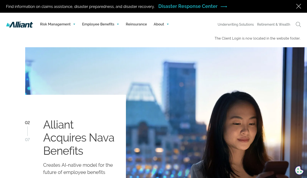 Website preview for Alliant Insurance Services