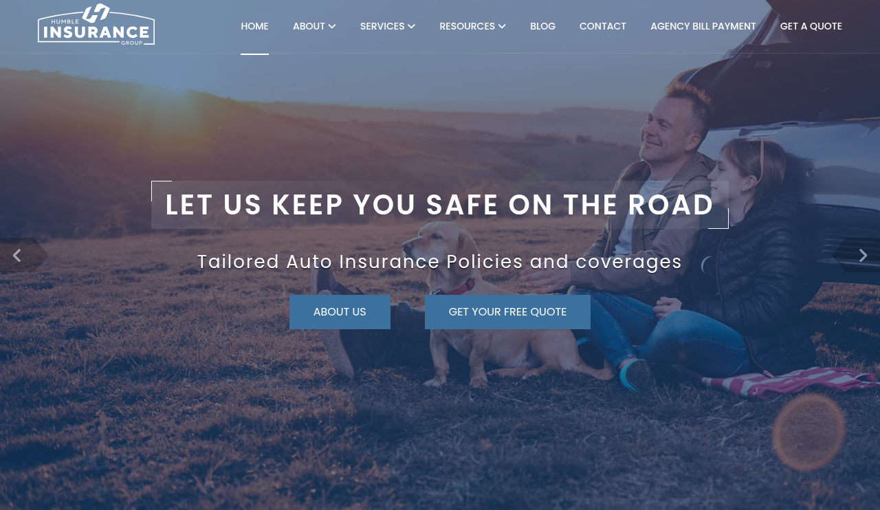 Website preview for Humble Insurance Group