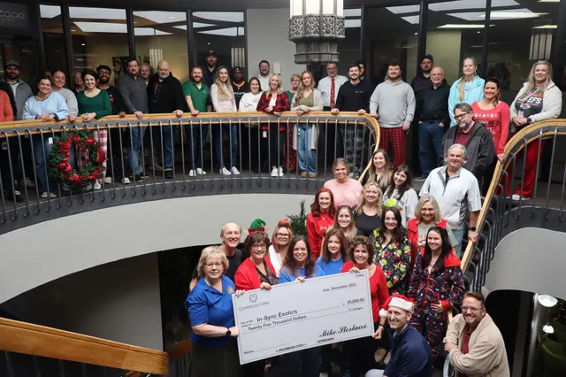 CoVerica Cares $25,000 check presentation